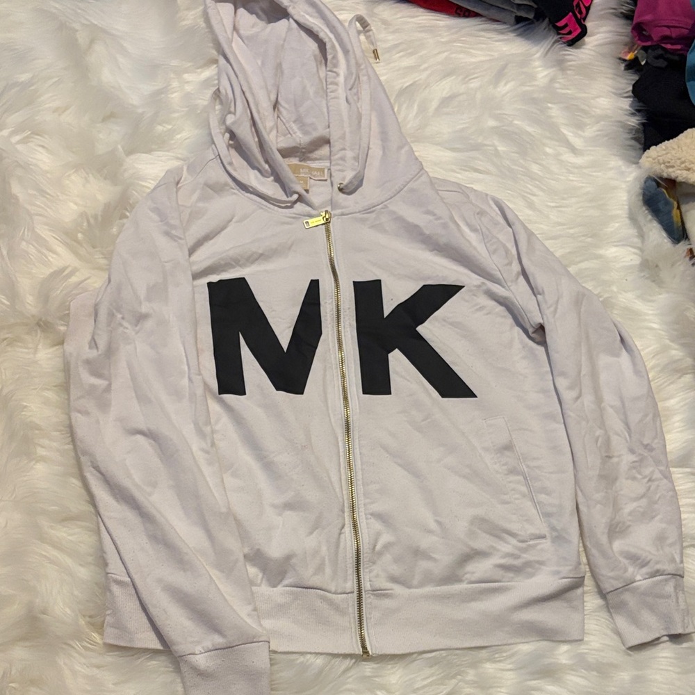 Michael Kors Kids Gray Hoodie with Black Logo